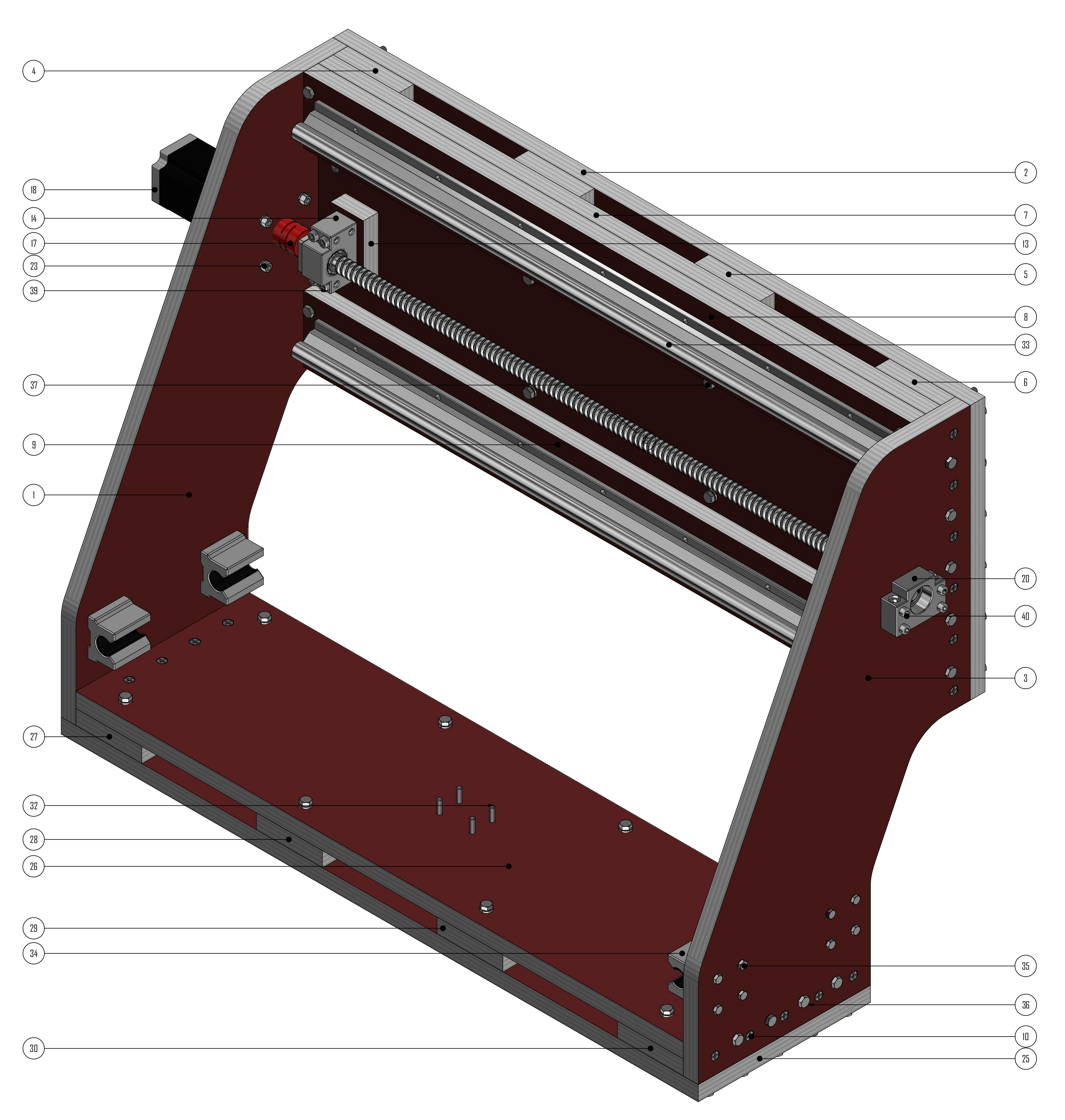 Progetto di CNC IsoMarc 3070110 - Asse X